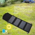 thumbnail image 4 of 5V 7W Portable Foldable Solar Panel Charger Phone USB Power Bank for Travelling Camping (Black), 4 of 8