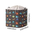 thumbnail image 3 of Yhmxh Comforter Storage Bag, Extra Large Clothes Storage Organizer for Blankets Bedding Sweaters, Large Toy Storage Bags Foldable Soft Storage, Zipper Closure, Carry Handles, Closet Moving Travel, 3 of 6