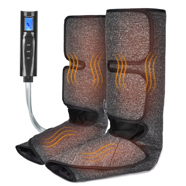 Foot and Calf Massager with Heat, Air Compression Leg Massager for