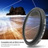 Professional 58mm Camera Lens Filter Adjustable Neutral Density Fader Filter ND2 To ND400 Variable Camcorder Filter
