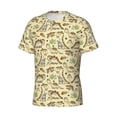 thumbnail image 3 of Rocae Cartoon Dinosaurs for Men's Moisture-Wicking Crew Tee - T-Shirt for Sports, Outdoor Activities, and Casual WearLarge, 3 of 9
