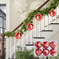 Christmas Ball Ornaments 6pc Set Shatterproof Christmas Ornaments Tree Balls For Xmas Trees Wedding Party Holiday Decorations Tabletop Small Trees Decoration