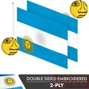 Argentina Argentianian Flag 3x5FT 3-Pack Double-sided Embroidered Polyester By G128