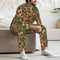 thumbnail image 7 of Fotbe Fruits Peach Pattern Long Sleeve Pajama Set for Men,Sleepwear Set,2-piece Loungewear Set,Soft PJs Comfy Nightwear with Pockets-Large, 7 of 7