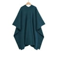 thumbnail image 4 of Cutuoiiu Women's Solid Color Long Sleeved Winter Shawl Wrap Sweater Fashionable Long Cape Jackets Gifts, 4 of 8