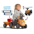thumbnail image 4 of Tractor Ride-On Toy Falk Case CE con remolque, rastrillo y pala, 4 of 4