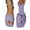 Purple, variant on Miluxas Women Basic Plain Slippers Slip On Sandals Slides Casual Peep Toe Beach Purple 5.5(36)