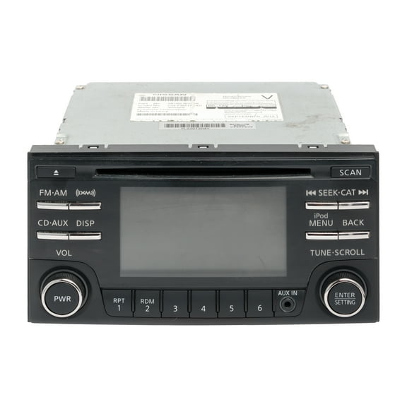 Restored 20102012 Nissan Altima AM FM XM Radio Receiver CD Player Aux Part ID 281859HA0A (Refurbished)