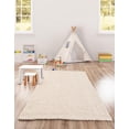 thumbnail image 6 of Unique Loom Felt Ball Collection Area Rug - Cloud (4' 1" x 6' 1" Rectangle Ivory), 6 of 10