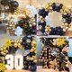 thumbnail image 4 of Negro y Oro Globos Guirnalda Arco Kit, Negro Oro Confeti Estrella Globos de Graduación Clase Decoraciones Fiesta de Cumpleaños Jubilación Prom Masquerade Decoraciones Aniversario, 4 of 4