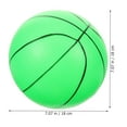 thumbnail image 2 of OUNONA Inflatable Glow Basketball Green PVC Material Easy to Carry for Outdoor and Room Basketball, 2 of 6