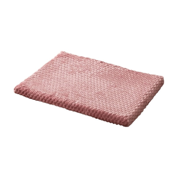 Dog Bed Crate Mat, Soft Durable Washable Anti-Slip Kennel Pad for Dogs & Cats, Non-Slip Kennel Pad for Crate/Floor/Car (Pink, 21''X30'')