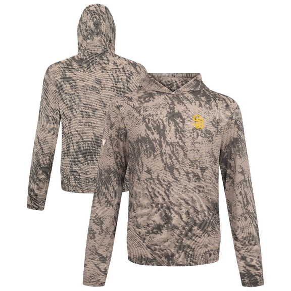 Men's-Levelwear  Tan San Diego Padres Insignia Lightweight Long Sleeve Hooded T-Shirt