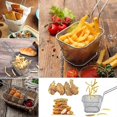 thumbnail image 5 of 4 Pcs Mini French Fries Basket, Less Steel Individual Square, 5 of 5
