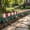 #02 Pink【2 x Plastic Fence, 5.9" × 11.41"】, variant on Garden Edging Tulip Shape, Heavy Duty Weather Proof Plastic Border with Secure Hold Without Tools, for Flower Bed Pathway Vegetable Garden Yard by IHHXPRO (2, Light Blue)