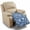 Blue Vintage Floral, variant on FOR U DESIGNS Sparrow Cherry Blossom Moon Print Recliner Chair Covers Waterproof Recliner Cover for Dog Pets, Washable Non-Slip Reclining Chair Cover Furniture Protector for Living Room