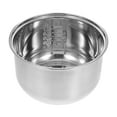 thumbnail image 4 of KAKOWELY Rice Cooker Inner Pot Universal Stainless Steel Replacement Electric Cooker Liner Pot For Boiling And Porridge Cooking 2L,7.28X"X7.28"X4.33", 4 of 5