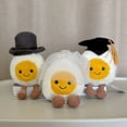thumbnail image 3 of Lindo huevo cocido de graduación, juguete de peluche, huevo divertido, huevo escalfado, muñeca, regalo de boda para niños, jc, mismo estilo, 3 of 5