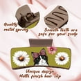 thumbnail image 4 of WIRESTER Set of 3pcs 4.13" Highland Cattle Hair Claw Clips For Women & Girls - Tuxedo Cat, Golden Retriever, Sunflowers Highland Cow, 4 of 7