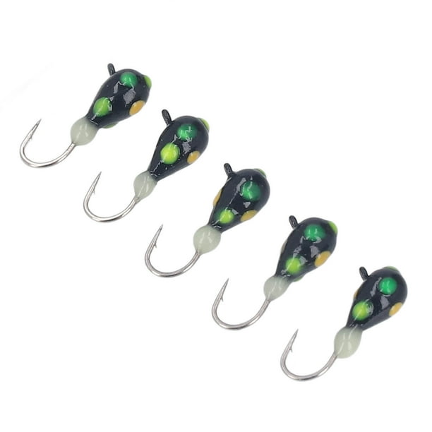 Ice Fishing Hooks,5PCS Ice Fishing Hooks Ice Fishing Lures Perch Hook Baits  Sturdy Construction