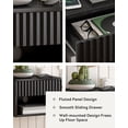 thumbnail image 7 of Joyyskill Floating Nightstand with Drawer Set of 2, Small Wall Mounted Bedside End Table, Modern Fluted Night Stand, Black, 7 of 7