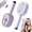 Purple, variant on 3-in-1 Electric Mist Detangling Brush for Frizz & Scalp Massage Rechargeable Ionic Hair Brush for Daily Hair Care