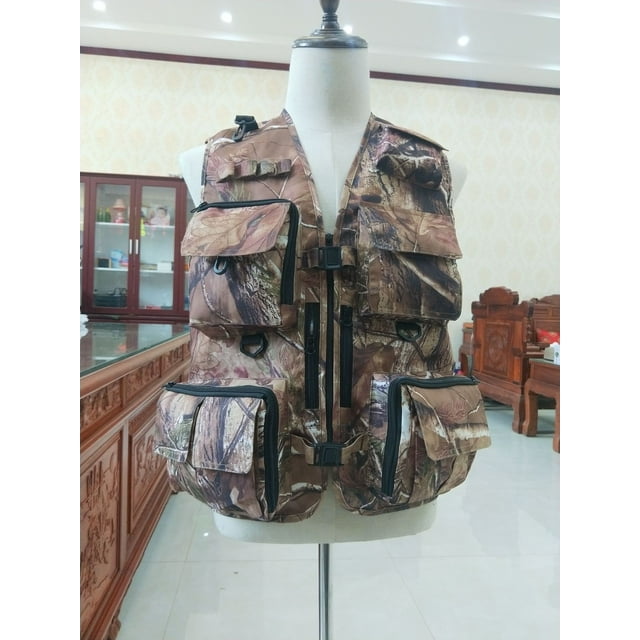 Chaleco multibolsillos para hombre, chaleco para deportes al aire libre, pesca, reportero, fotografía, chaleco informal para hombre voluntario