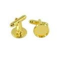 thumbnail image 3 of 10 Piezas Cabujón Bisel Marco Blanco DIY Mancuerna Oro Sunnimix Cuff Link en blanco, 3 of 7