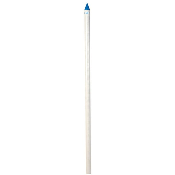 Pantalla con forma de pozo puntiagudo Campbell Brady, PVC, 1.5 x 5 pies, blanca