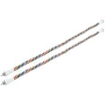 thumbnail image 1 of 2Pcs Bird Rope Perches Brightly Colored Handmade Chew Toy Parrot Swings Spiral Stand60CM, 1 of 1