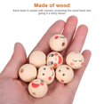 thumbnail image 3 of 120 Pcs Wooden Beads Smile Beads Macrame Beads Wooden Beads For Crafting Spacer Beads Wooden Beads Decor, 3 of 3