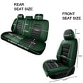thumbnail image 3 of 5-Seats Car Seat Covers for 95% Ford Models Leather Auto Vehicle Seat Cushions Waterproof Seat Cover Airbag Compatible(Black&Green-Luxury), 3 of 6