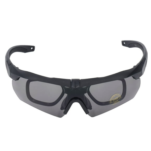 Cycling Glasses, Non Reflective PC and Silicone Impact Resistant Goggles Professional Prevent Wind Sand with Interchangeable Lenses for Women Men for Running