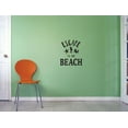 thumbnail image 1 of Custom Decals Escape To The Beach Wall Art Size: 20 Inches x 20 Inches Color: Black, 1 of 1
