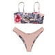 thumbnail image 3 of Conjunto de de bikini brasileño Bandeau para mujer de floral con tigre Ropa de playa - Multicolor, METRO Yinane Bikini para mujer, 3 of 8
