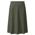 thumbnail image 2 of Girl's Stretch Cotton Knit Panel Below the Knee Length A-Line Skirt, 2 of 10