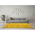 thumbnail image 3 of Ahgly Company Indoor Square Southwestern Yellow Country Area Rugs, 6' Square, 3 of 4