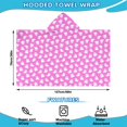 thumbnail image 2 of Cute Halloween Ghosts Pattern Hooded Bath Towel，50"x30" for Ages 3 To 12 Kids, Quick Dry Lightweight Soft Microfiber Hood Beach Towel Cover Up for Kids, 2 of 7
