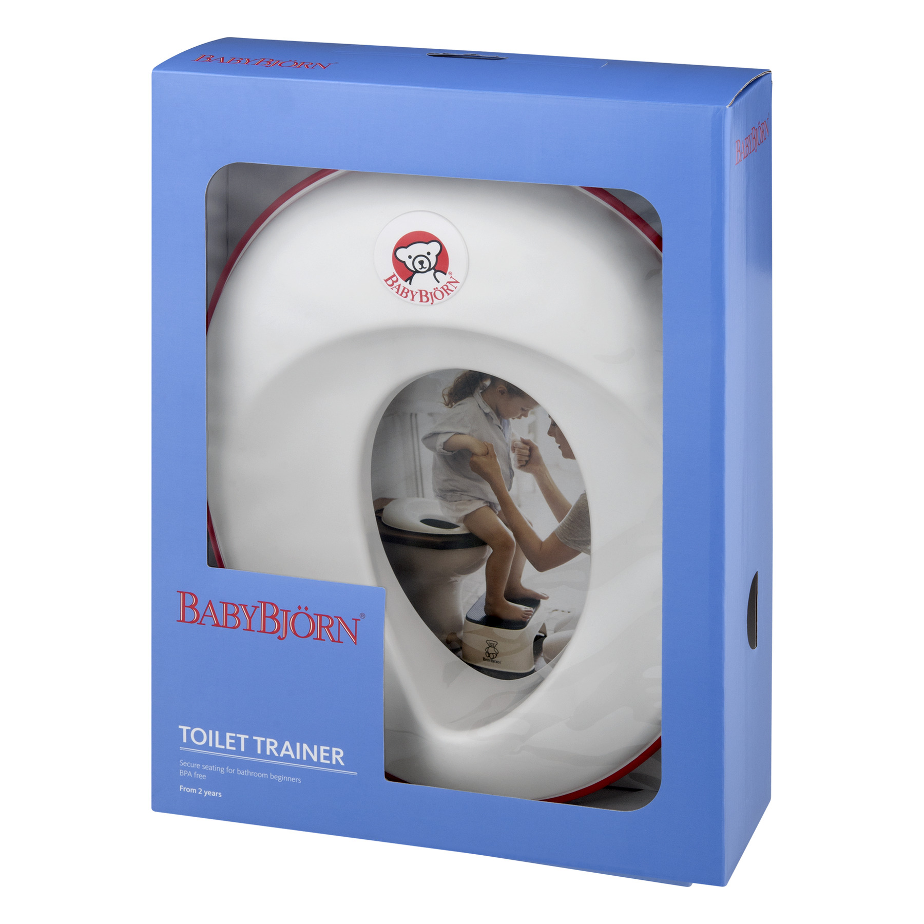 BABYBJORN Toilet Trainer - White/Red