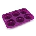 thumbnail image 1 of Molde de silicona para 6 donas redondas uniformes, molde para hornear en el horno, molde de silicona resistente a altas temperaturas y de grado alimenticio, 1 of 1