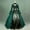 Green, variant on Summer Dresses for Women Long Green Ball Gown Dresses Patchwork Long Sleeve Bell Sleeves Lace Gothic Plus Size Summer Dresses