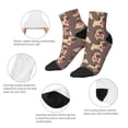 thumbnail image 5 of Fuzoiu Cut Pug Print Adult Socks, Crew Moisture-wicking Socks, Unisex Cushion Crew Socks,Casual Sports Ankle Socks, 5 of 7