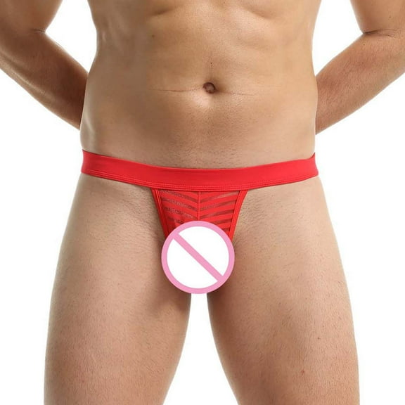 Sngxgn Men's Underwear Breathable Soft Boxer Briefs Stretch Trunks(Red,XL)