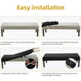 thumbnail image 4 of Waterproof Dining Bench Cover, Removable Bench Slipcover Washable Bench Seat Protector Cover for Living Room, Bedroom, Kitchen(Black), 4 of 8