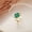 Green, variant on Adjustable Ring with Daisy and Tulip Design Alloy Resin Flower Ring Simple Tai Chi Ring Drop Oil Ring for Women and
