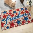 thumbnail image 2 of CMrtew Patriotic Welcome Mats | Heavy-Duty Fade-Resistant Indoor/Outdoor Door Mats | 4th of July Decor with Flag & Star for Porch, Patio, Front Door Entryway, 2 of 9