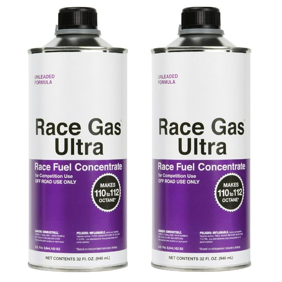 Racegas 100032 Boîte de 2 Canettes Concentré de Carburant Octane Tout-Terrain Race Booster