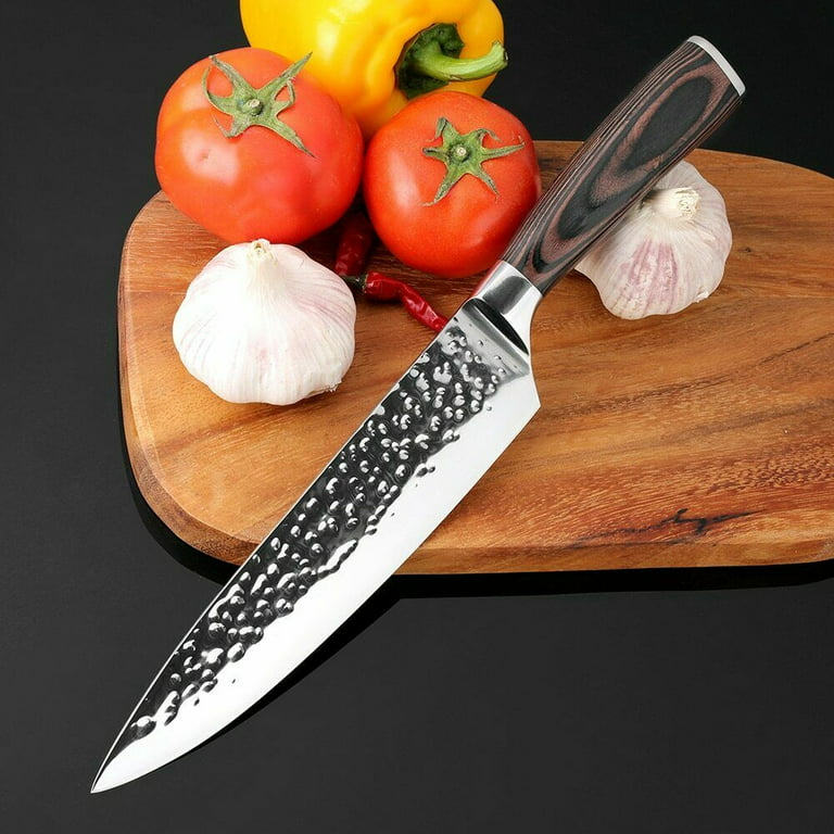 Mama's Great 8 Inch Chef Knife. Razor Sharp Full Tang Blade & Ergonomic  Pakkawood Handle. Professional Chef Knife For Daily Cooking, Mincing,  Slicing