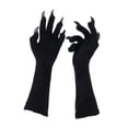 thumbnail image 4 of Guantes con huellas de animales, disfraces, fiestas temáticas de terror, decoración de fiestas góticas Negro, 4 of 9