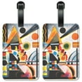 thumbnail image 1 of Kandinsky: Balancement - Luggage ID Tags / Suitcase Identification Cards - Set of 2, 1 of 5